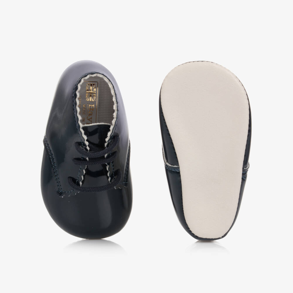 Early Days-Blue Patent Pre-Walker Shoes | Childrensalon