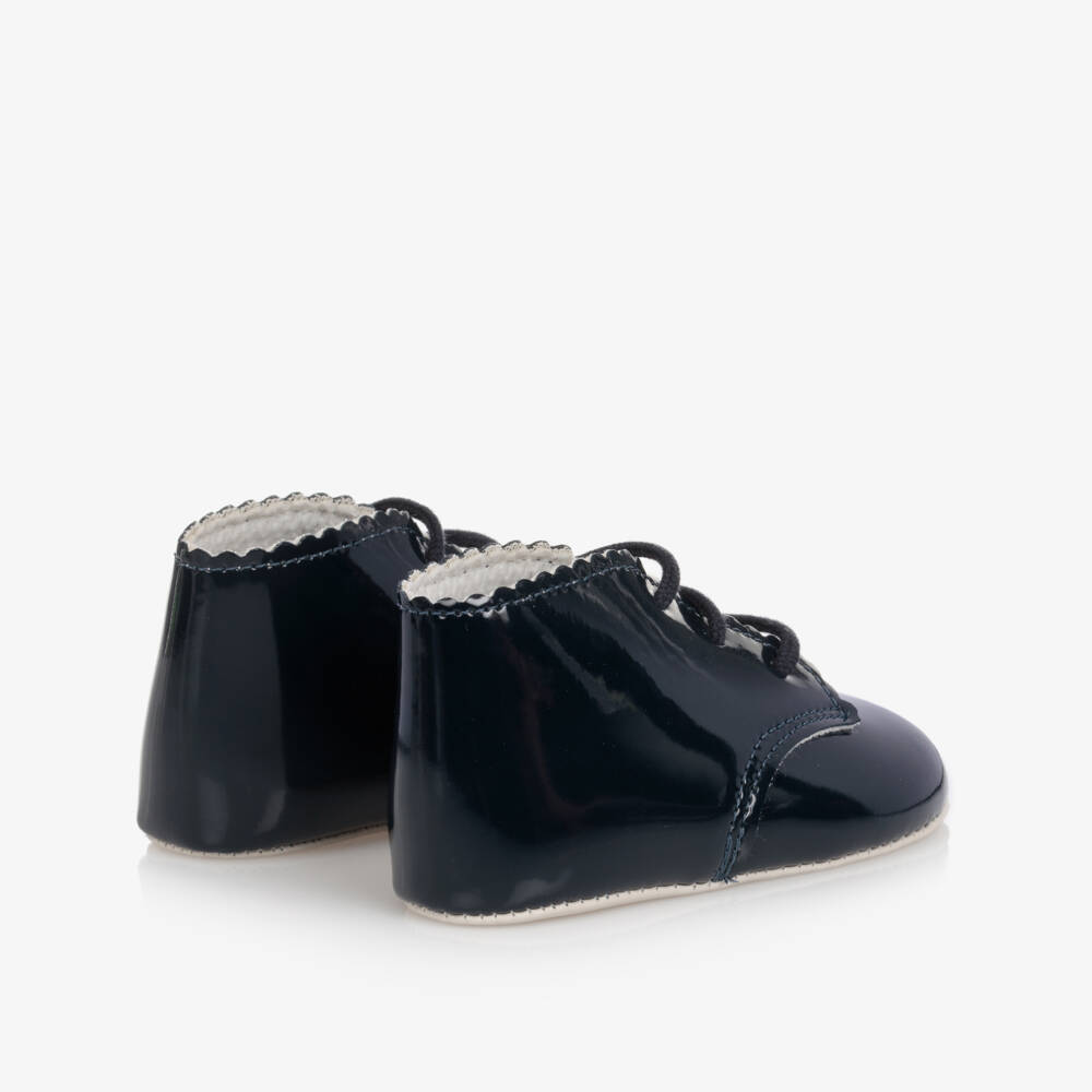 Early Days-Blue Patent Pre-Walker Shoes | Childrensalon