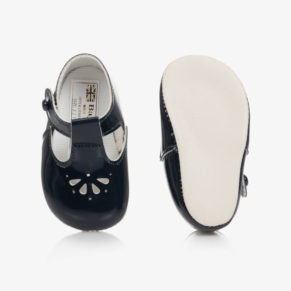 Early Days-Blue Patent Pre-Walker Shoes | Childrensalon