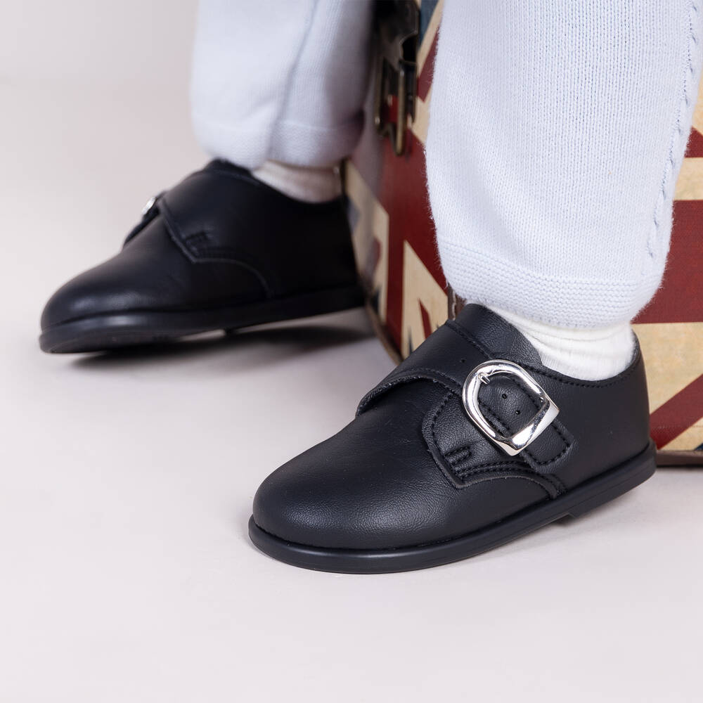 Early Days-Черные туфли для мальчиков | Childrensalon