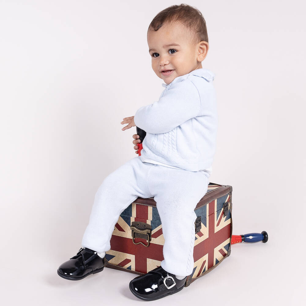 Early Days-Черные туфли для мальчиков | Childrensalon