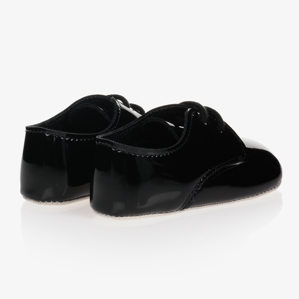 Early Days-Boys Black Pre-Walker Shoes | Childrensalon