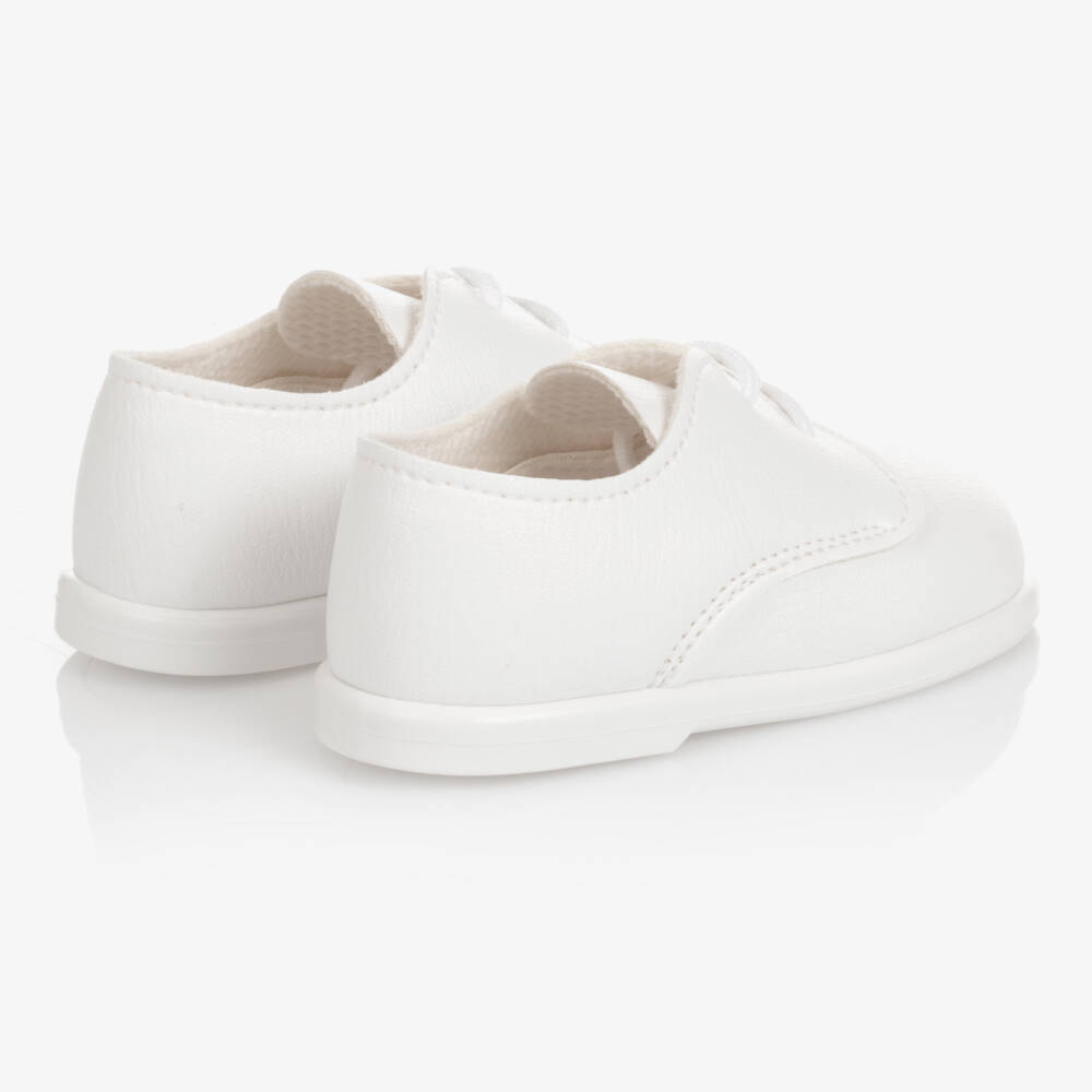 Early Days-Boys Pale Ivory First Walker Shoes | Childrensalon