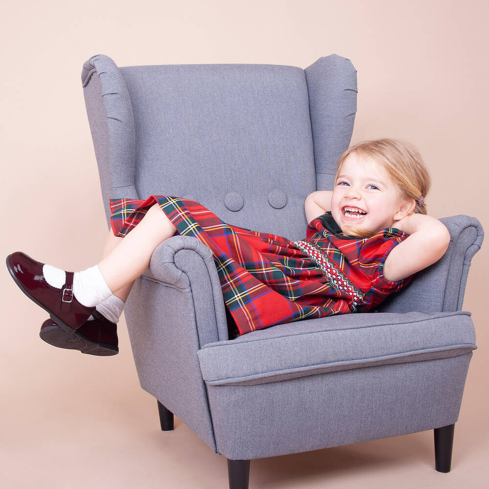 Early Days-Girls Burgundy Leather Shoes | Childrensalon