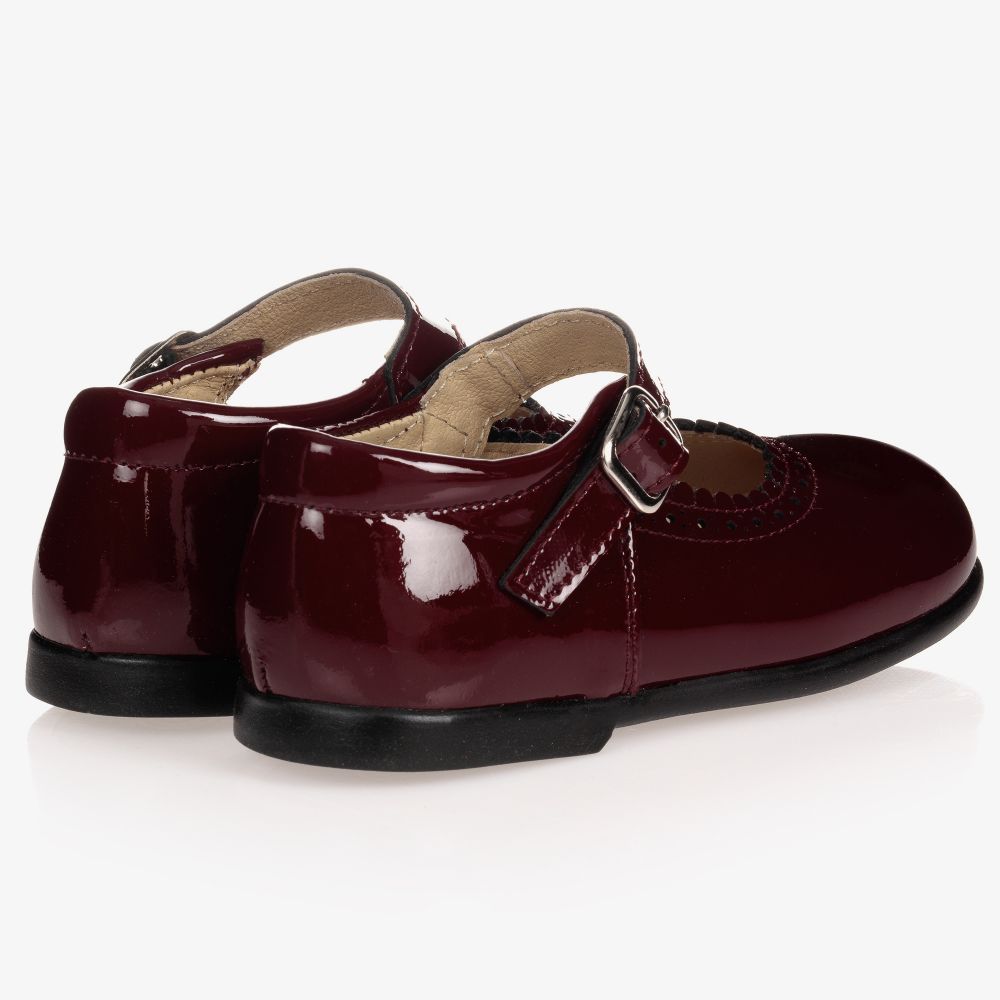 Early Days-Girls Burgundy Leather Shoes | Childrensalon