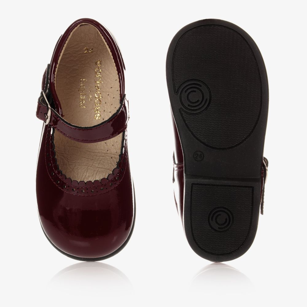Early Days-Girls Burgundy Leather Shoes | Childrensalon