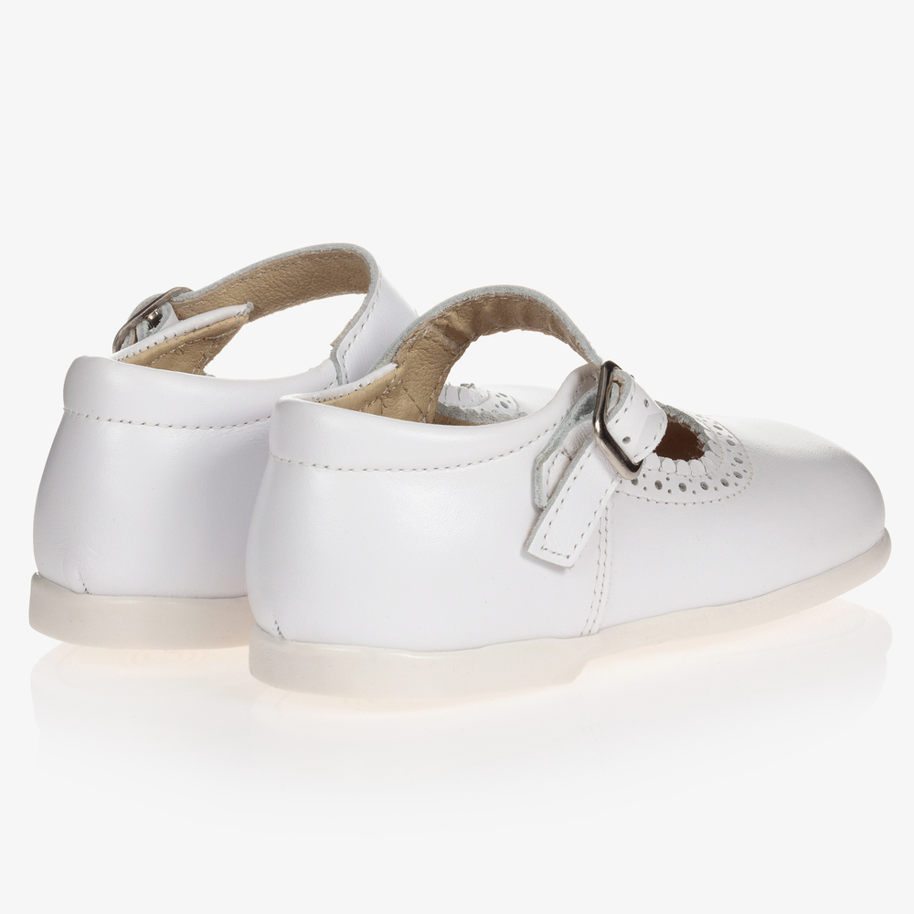 Early Days-Girls White Leather Shoes | Childrensalon