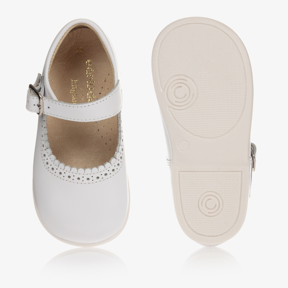 Early Days-Girls White Leather Shoes | Childrensalon