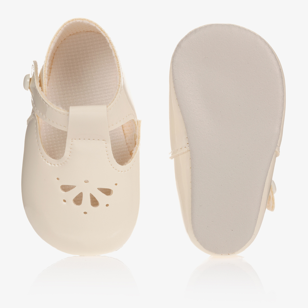 Early Days Baypods-Ivory Patent Pre-Walker Shoes  | Childrensalon