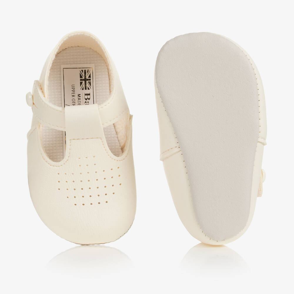 Early Days Baypods-Ivory Pre-Walker Baby Shoes | Childrensalon