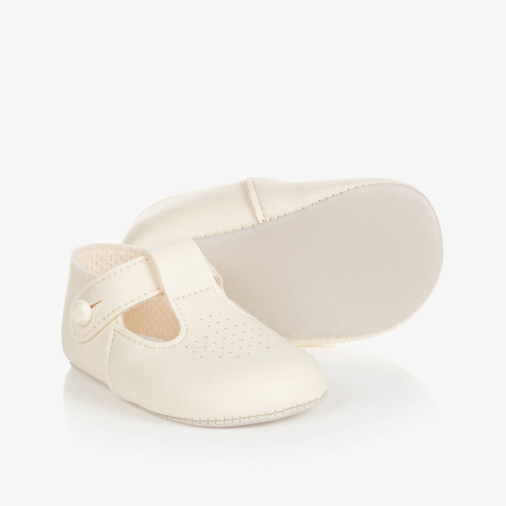 Early Days Baypods-Ivory Pre-Walker Baby Shoes | Childrensalon