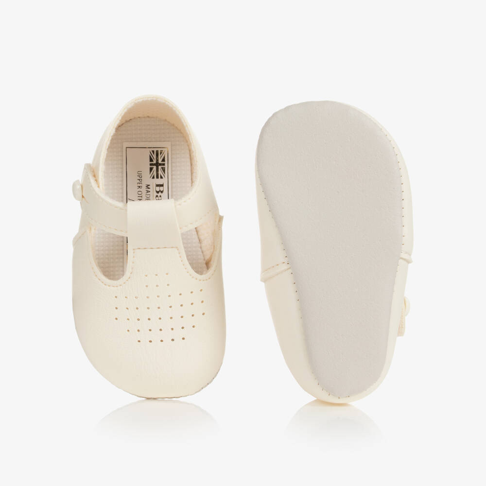 Early Days Baypods-Ivory Pre-Walker Baby Shoes | Childrensalon