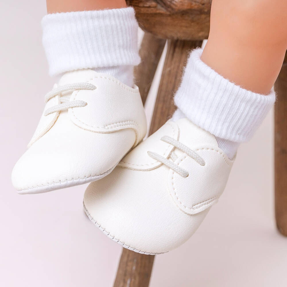 Early Days-Ivory Pre-Walker Shoes | Childrensalon