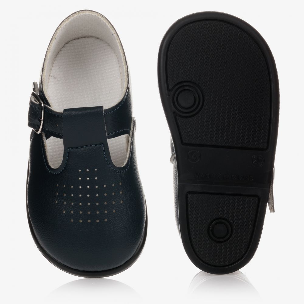 Early Days-Navy Blue First Walker Shoes | Childrensalon