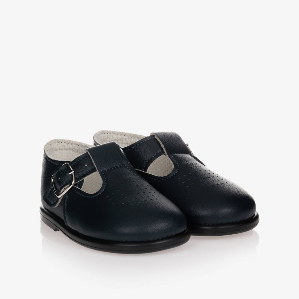 Early Days-Navy Blue First Walker Shoes | Childrensalon