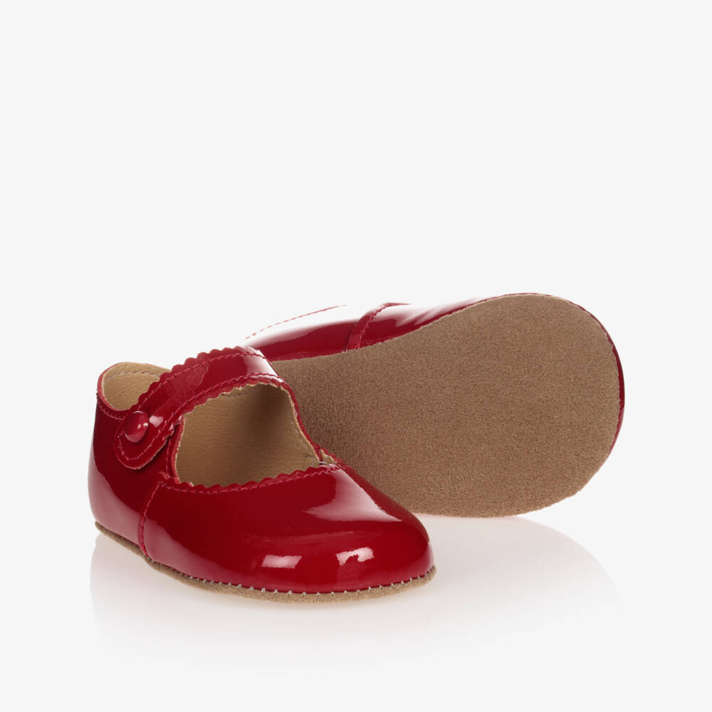 Early Days-Red Leather Pre-Walker Shoes | Childrensalon