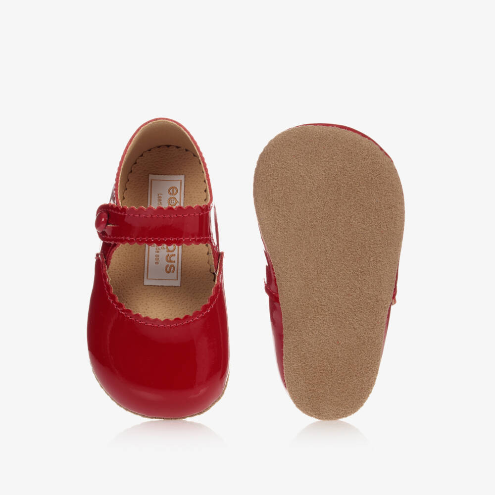 Early Days-Red Leather Pre-Walker Shoes | Childrensalon