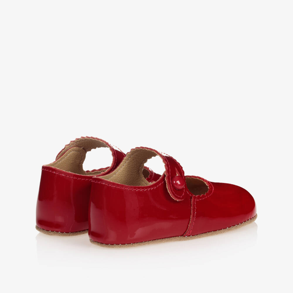 Early Days-Red Leather Pre-Walker Shoes | Childrensalon