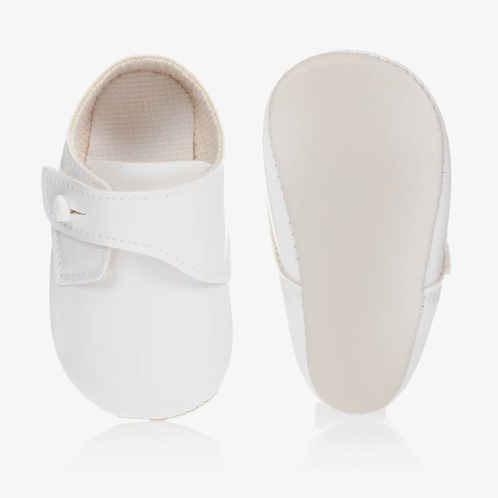 Early Days Baypods-White Patent Faux Leather Pre-Walker Shoes | Childrensalon