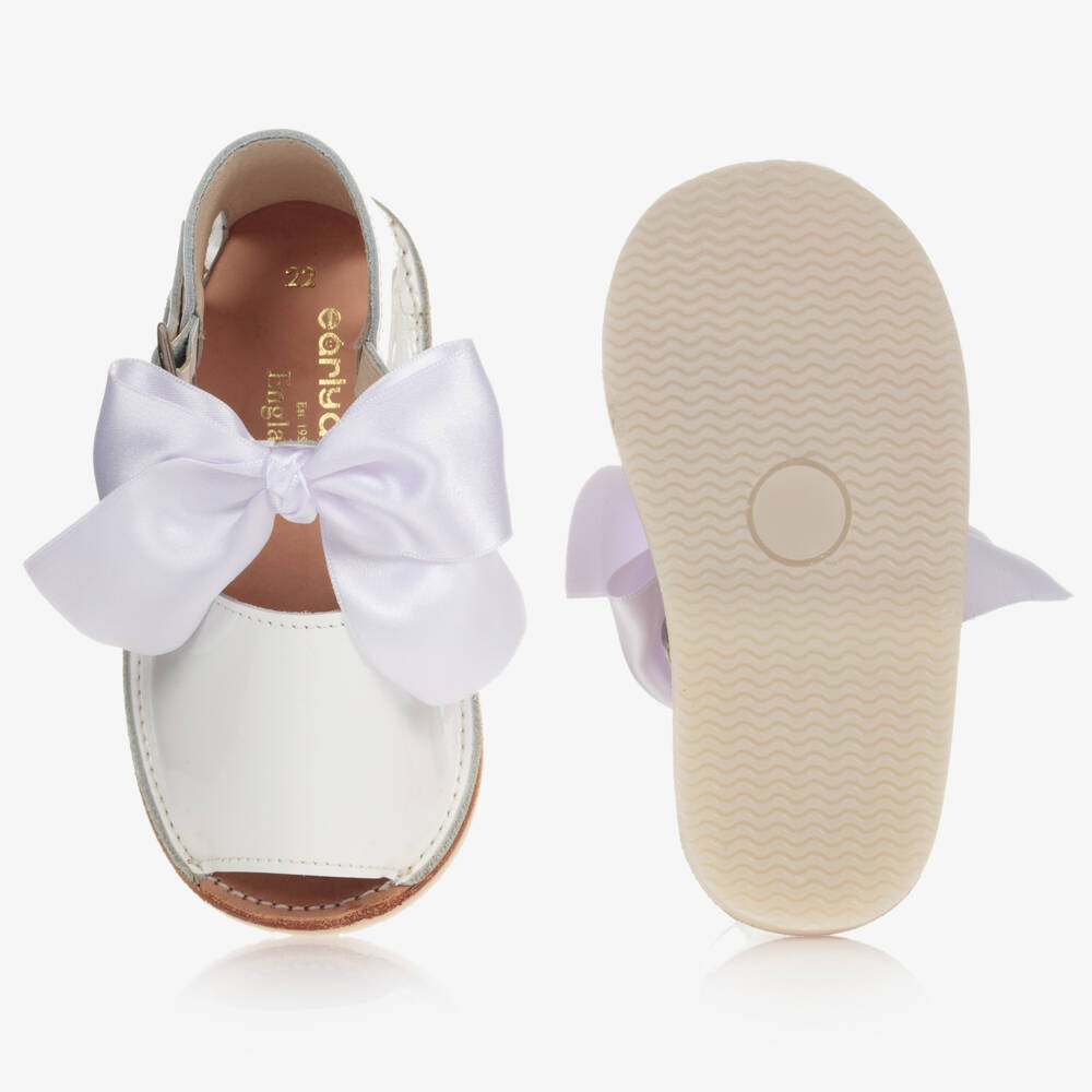 Early Days-White Patent Leather Sandals | Childrensalon