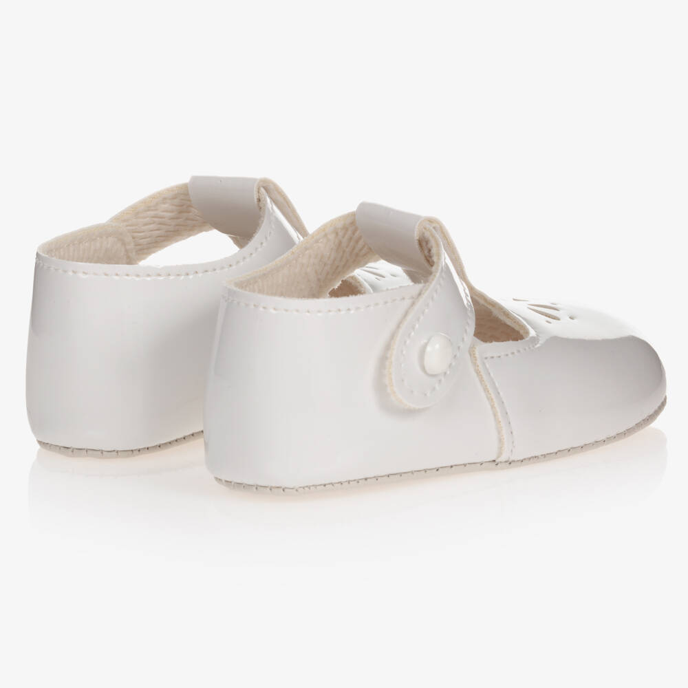 Early Days Baypods-White Patent Pre-Walker Bar Shoes | Childrensalon