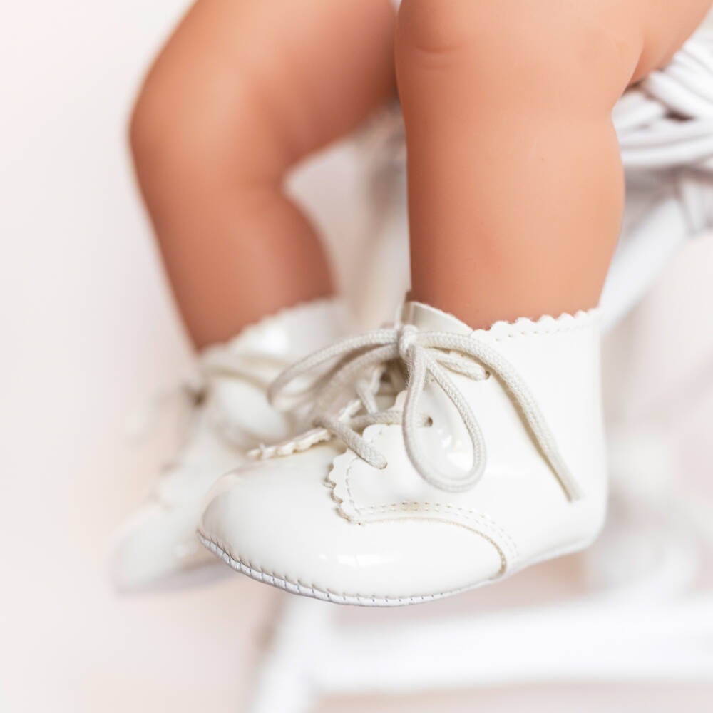Early Days-White Pre-Walker Boots | Childrensalon