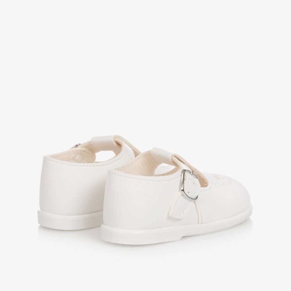 Early Days-حذاء بسيّر لون أبيض | Childrensalon