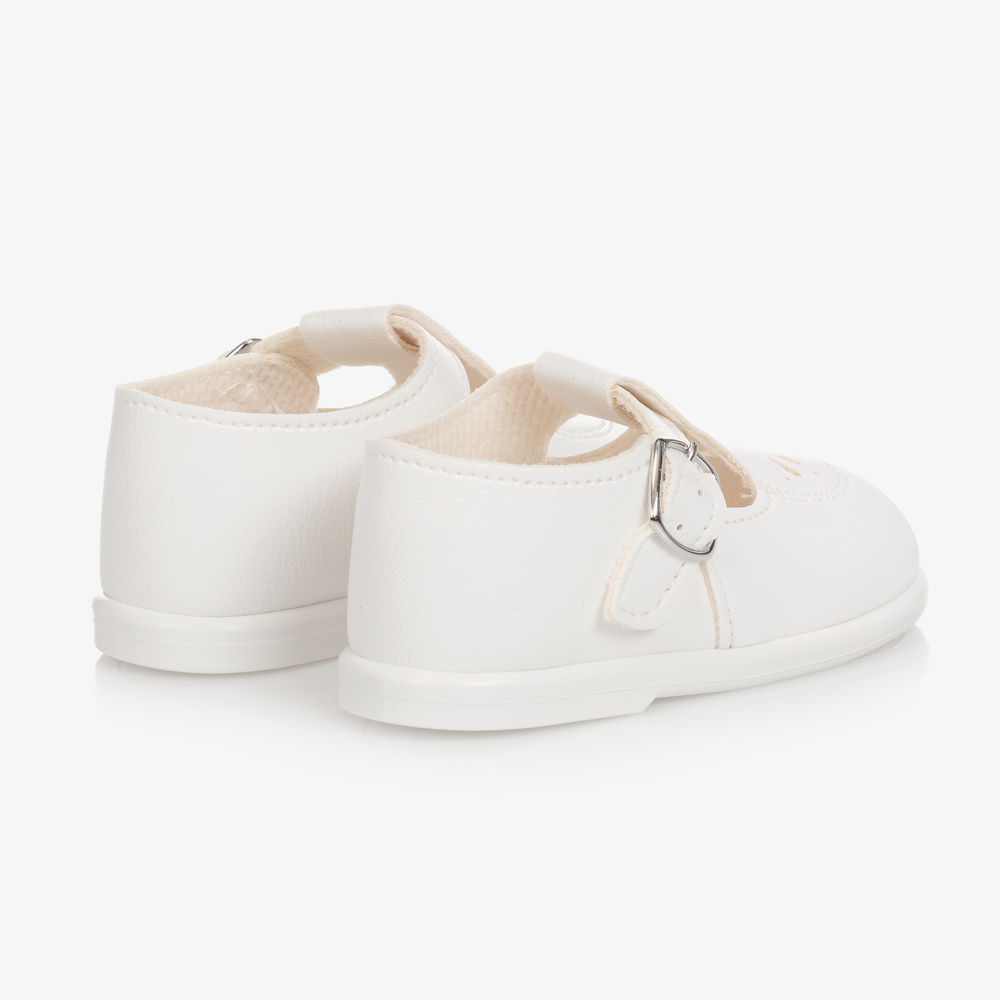 Early Days-White T-Bar Shoes | Childrensalon