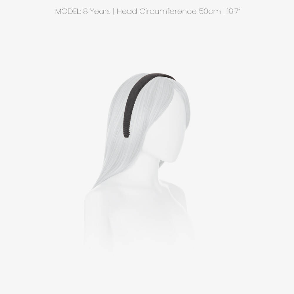 EIRENE-Girls Grey Corduroy Hairband | Childrensalon