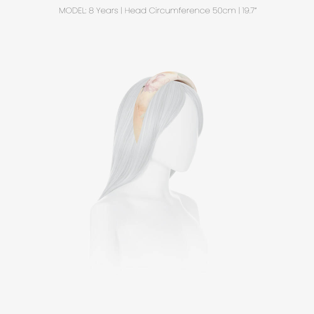 EIRENE-Girls Ivory & Pale Pink Floral Hairband | Childrensalon