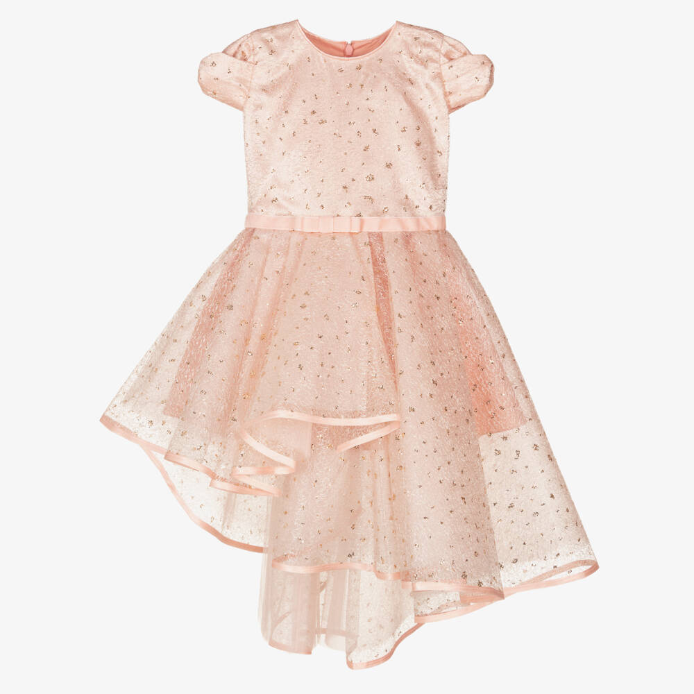 pink and gold sparkly dress Rose Gold Life Of The Party Dress - XS Ellae Lisque - Perfect for Date Nights & Events