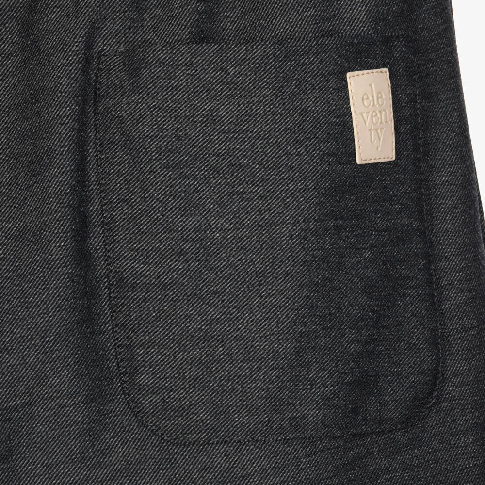 Eleventy-Boys Grey Straight Fit Trousers | Childrensalon