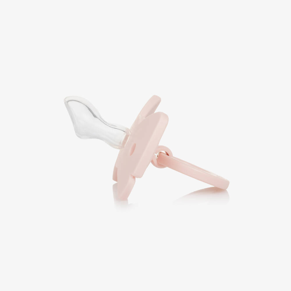 Elodie-Baby Girls Pale Pink Binky Bow Dummy | Childrensalon