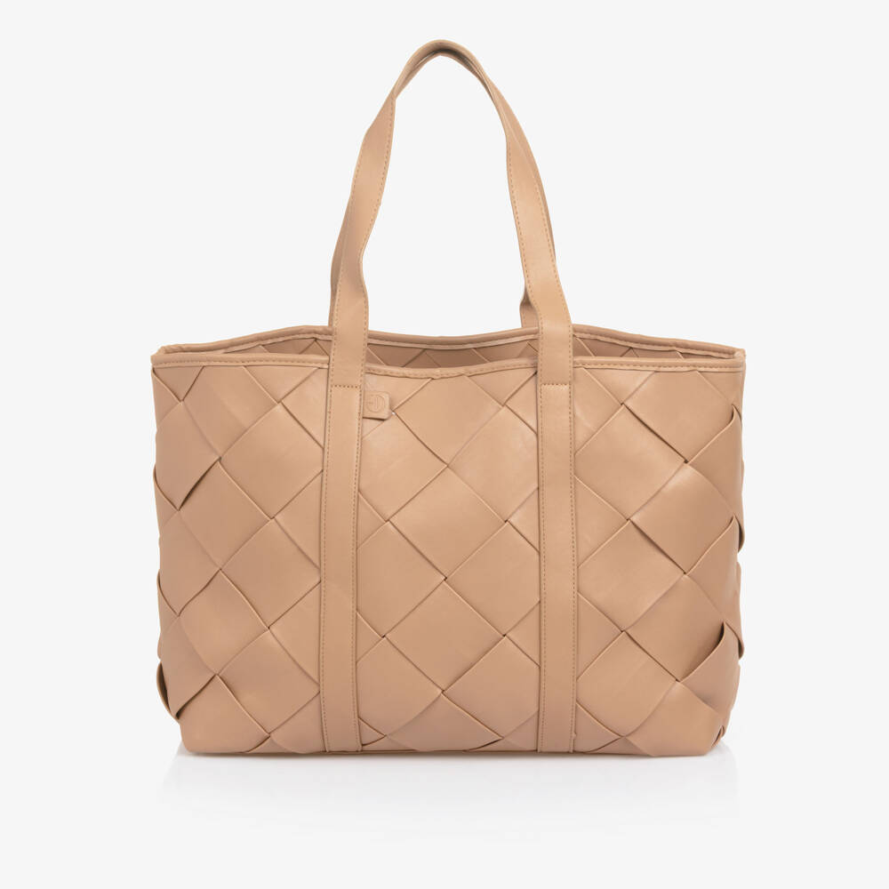 Elodie-Beige Faux Leather Changing Bag (53cm) | Childrensalon