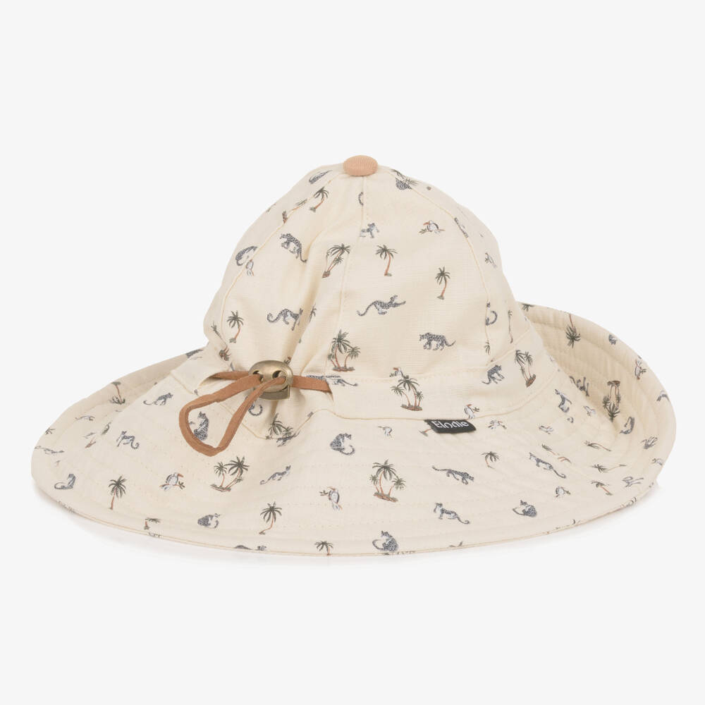 Elodie-Beige Garden Leo's Resort Sun Hat (UPF30+) | Childrensalon