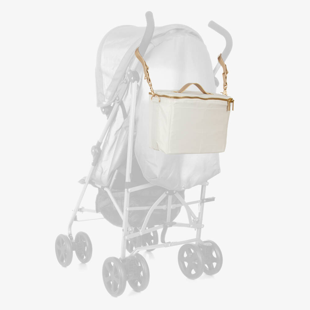 Elodie-Creamy White Stroller Changing Bag (28cm) | Childrensalon