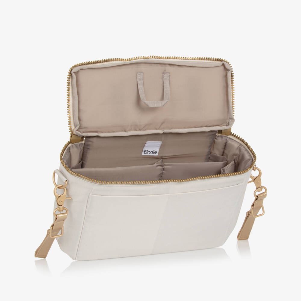 Elodie-Creamy White Stroller Changing Bag (28cm) | Childrensalon