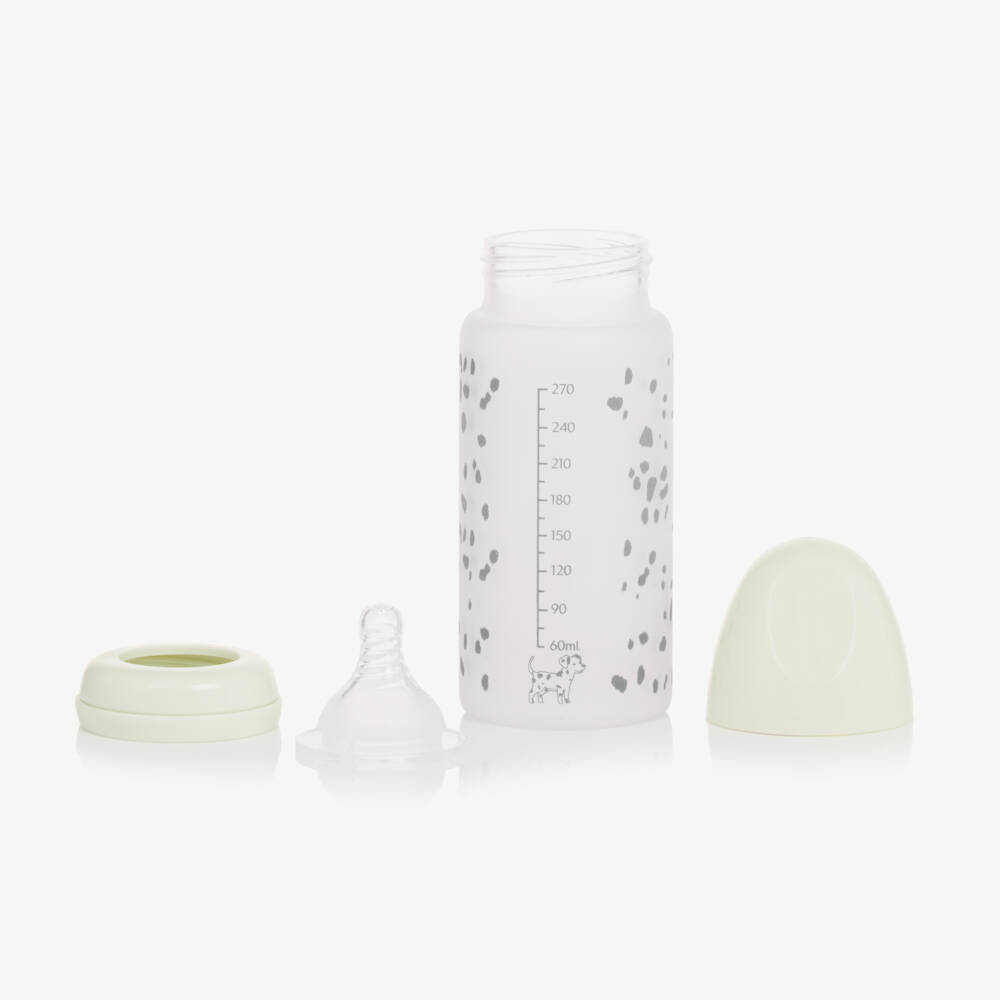 Elodie-Dalmatian Dot Glass Feeding Bottle (20cm) | Childrensalon