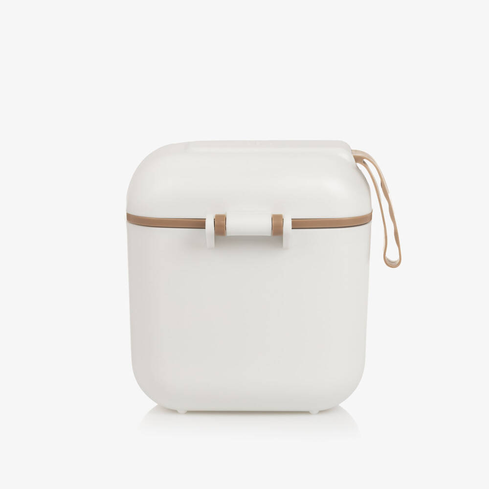 Elodie-Girls Ivory Floral Lunch & Snack Box (14cm) | Childrensalon