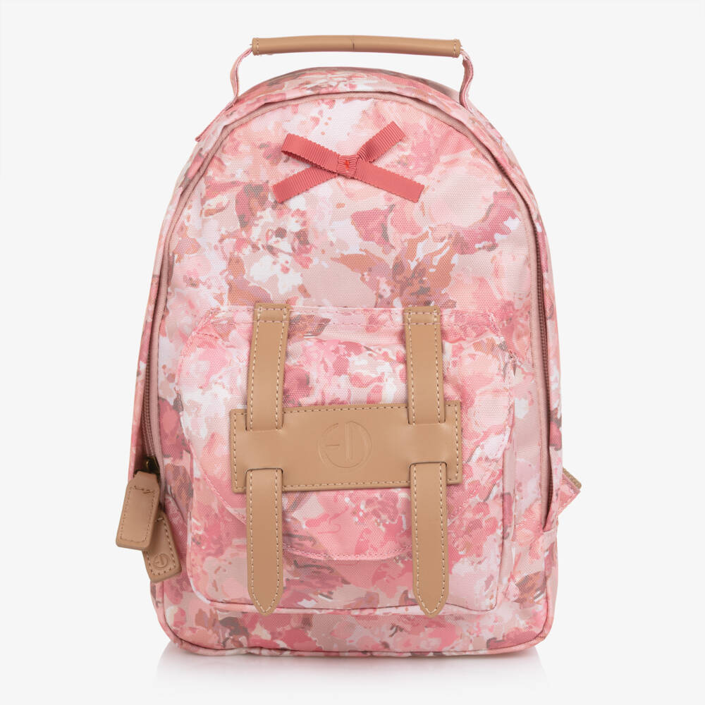 Elodie-Girls Pink Floral Backpack Mini (29cm) | Childrensalon