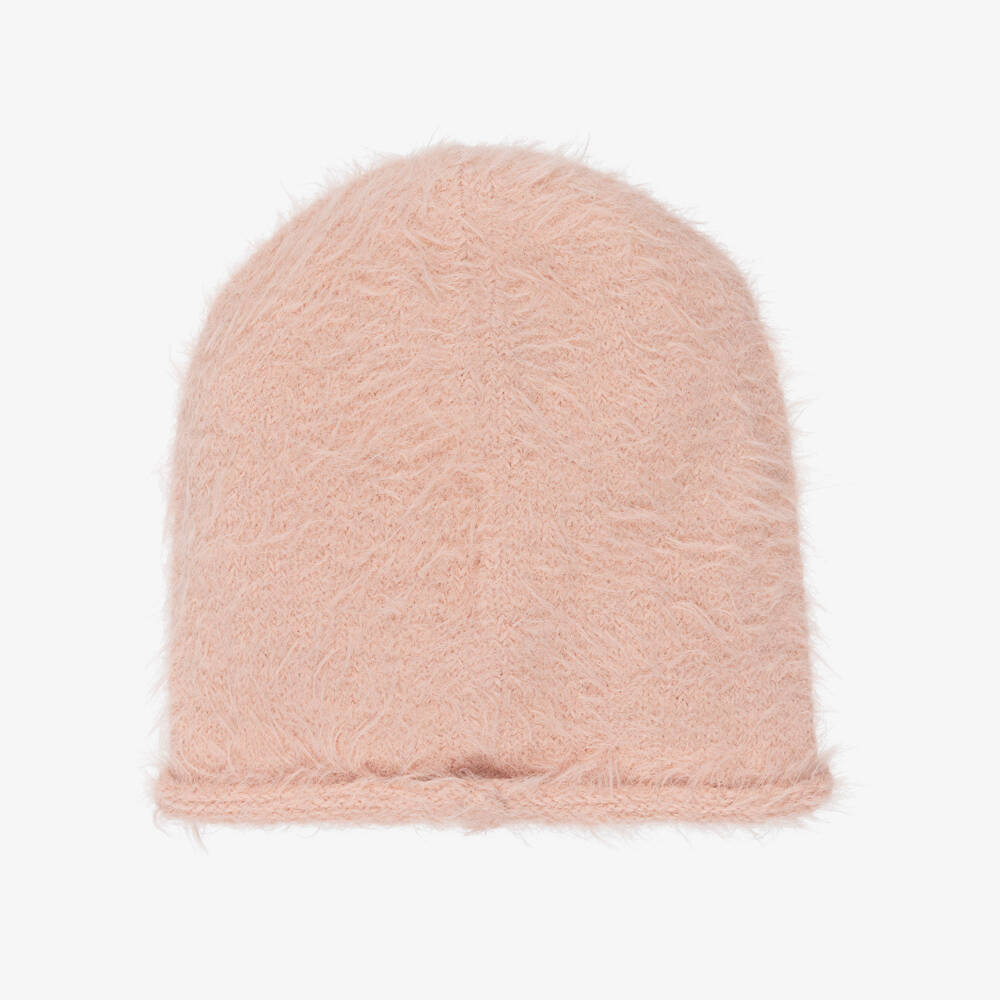 Elodie-قبعة بيني محبوكة لون وردي للبنات | Childrensalon