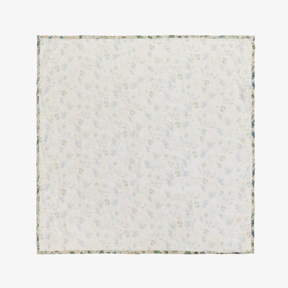 Elodie-Green & Blue Forest Print Muslin (80cm) | Childrensalon