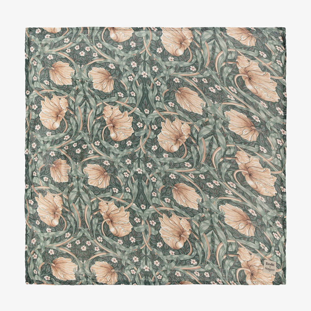 Elodie-Green William Morris Muslin (80cm) | Childrensalon