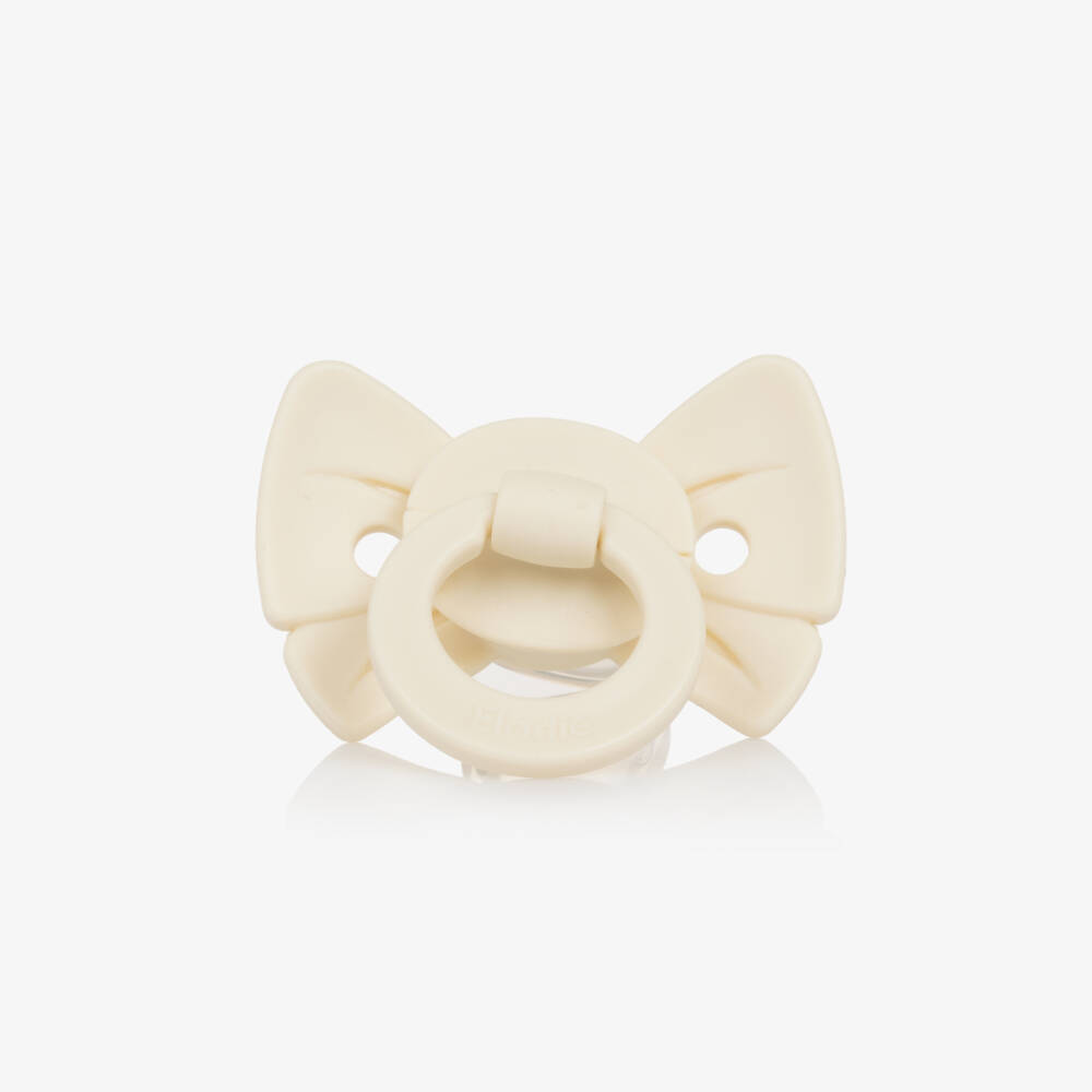 Elodie-Ivory Binky Bow Dummy | Childrensalon
