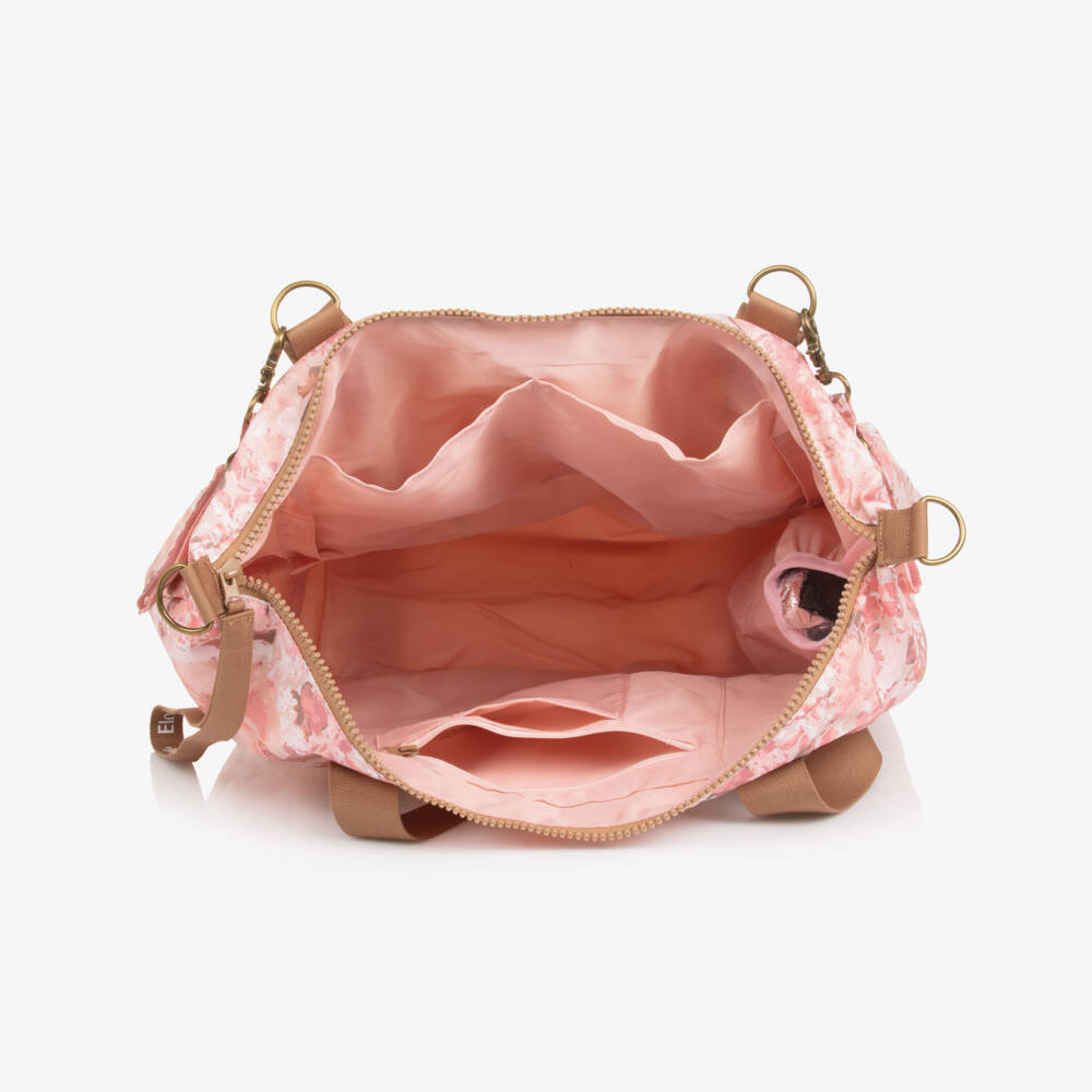 Elodie-حقيبة تغيير الحفاضات بنقشة ورود لون زهري (50 سم) | Childrensalon