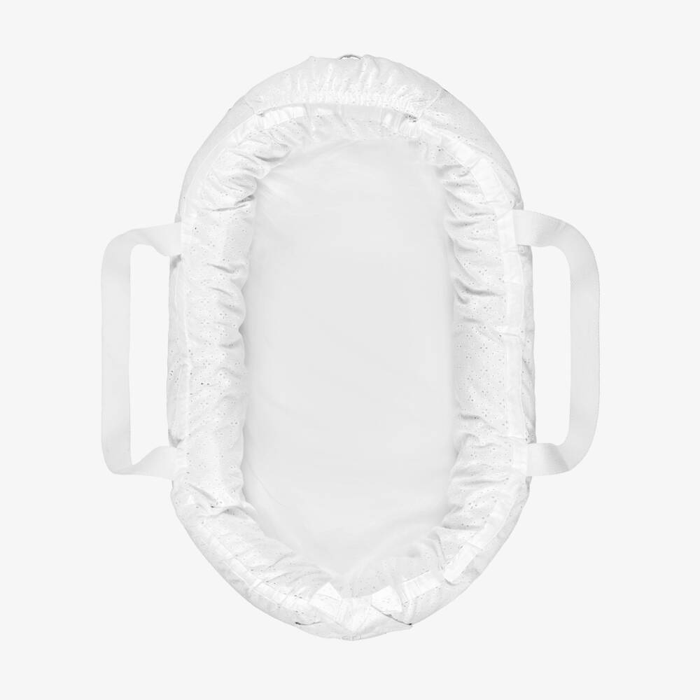 Elodie-Гнездо белое с вышивкой бродери англез (78см) | Childrensalon