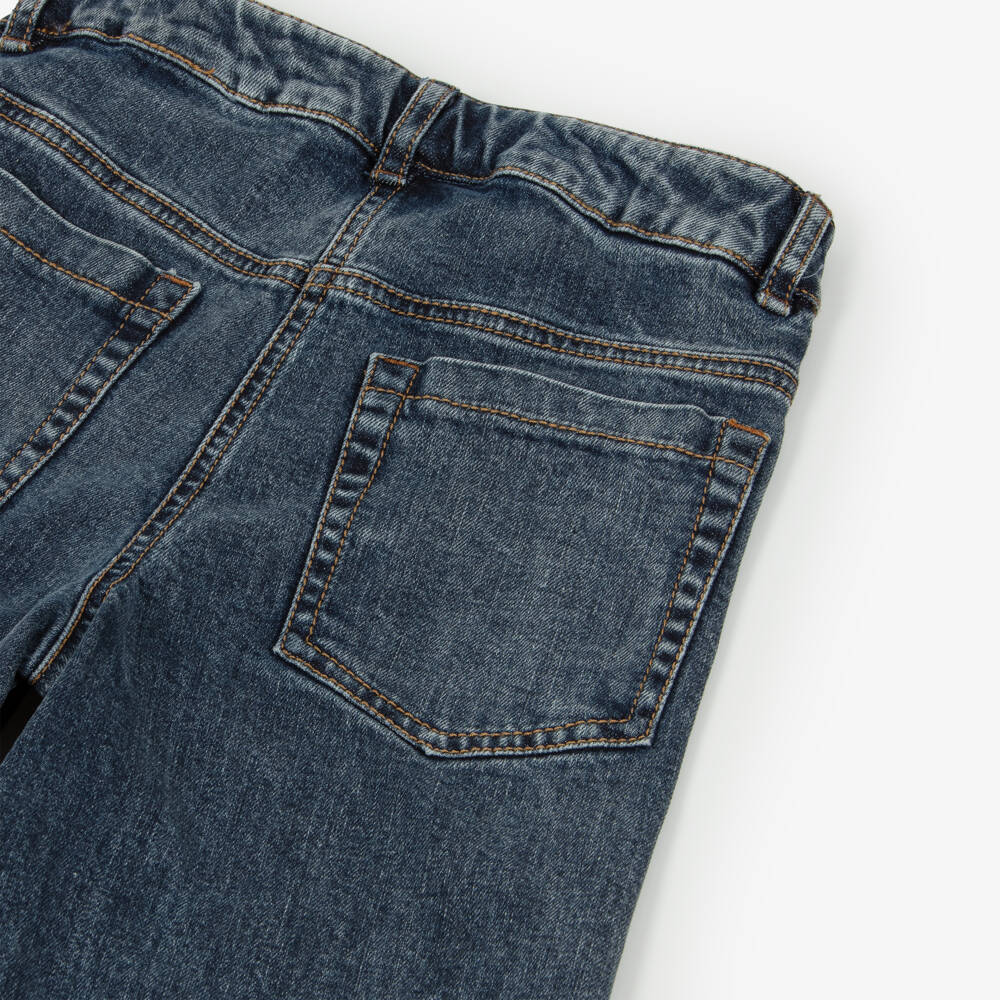 Elsy-Джинсы широкие синие для девочек | Childrensalon