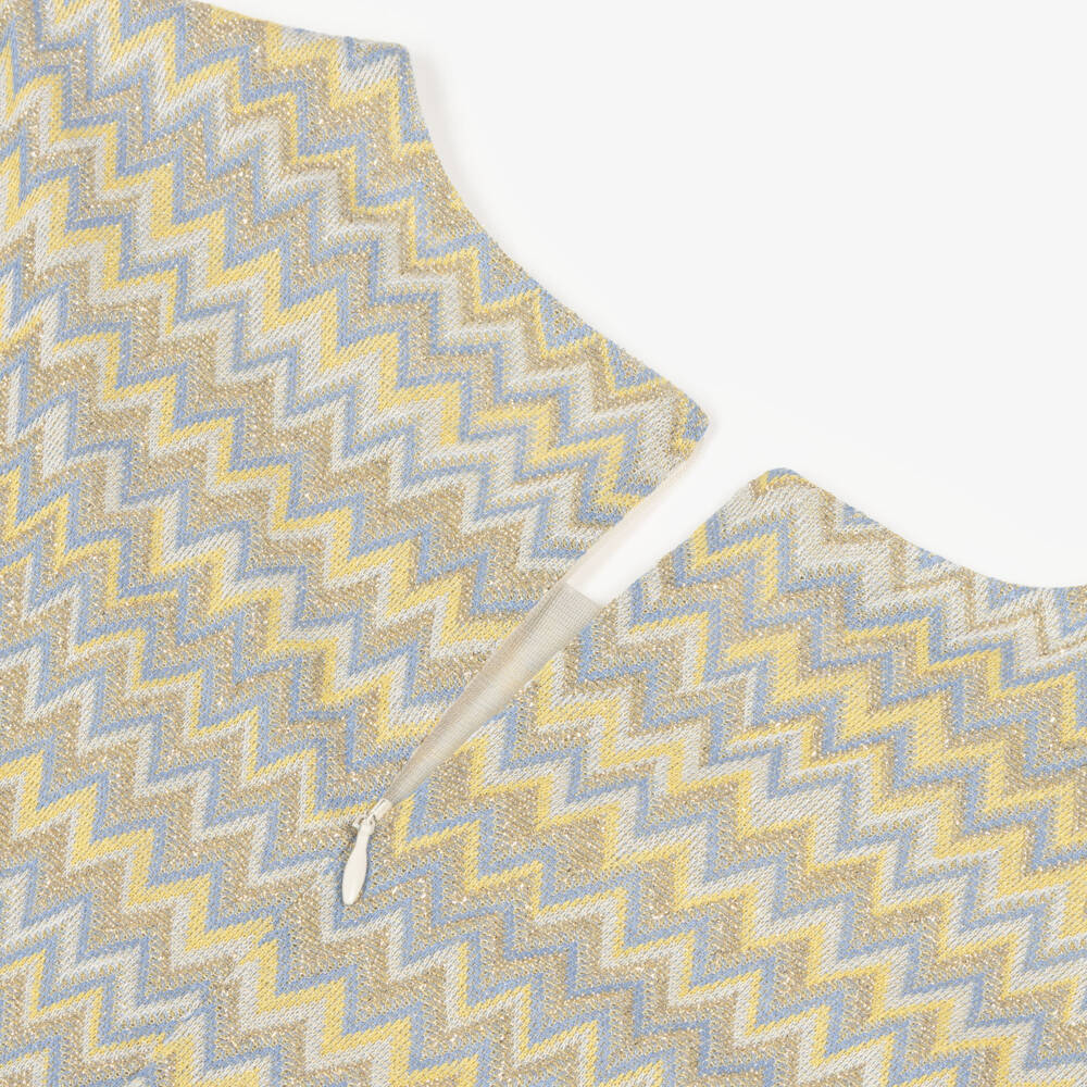Elsy кутюр от-Girls Gold & Yellow Zigzag Jumpsuit | Childrensalon