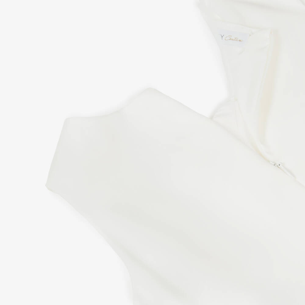 couture by Elsy-Girls Ivory Chain Jumpsuit | Childrensalon