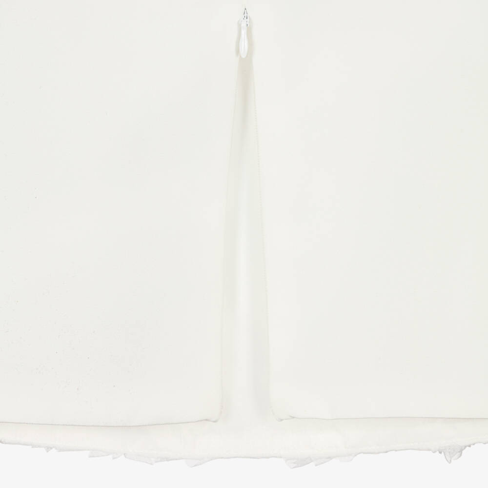 Elsy-Girls White Tulle Roses Blouse | Childrensalon